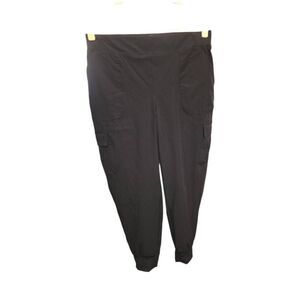 Free Country Get Out There Fleece Lined Women's Size XL Black Cargo Jogger Pants